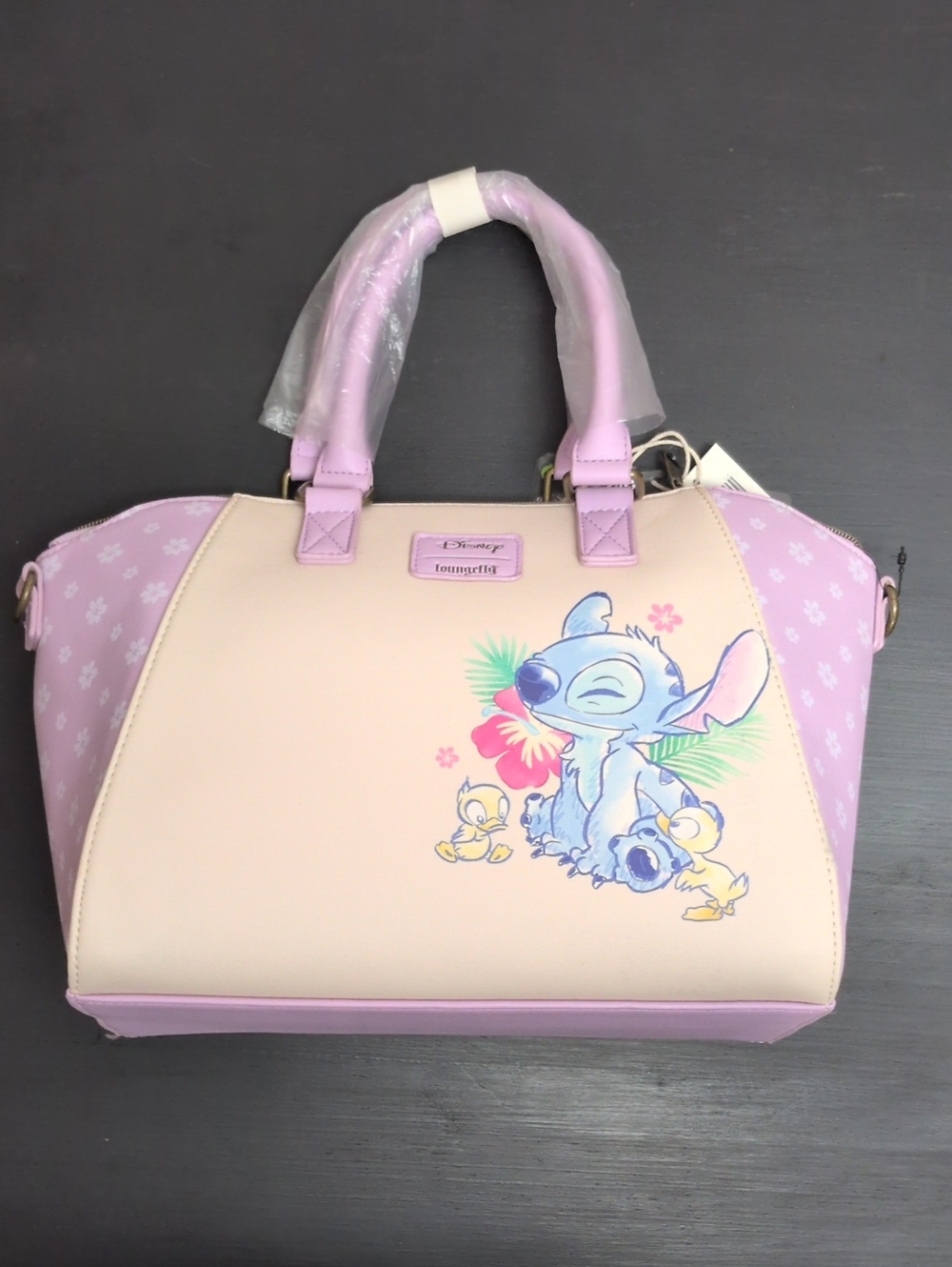 NWT Stitch And Duckling Loungefly Bag w Crossbody Strap